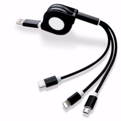 一拖三數據線伸縮系列